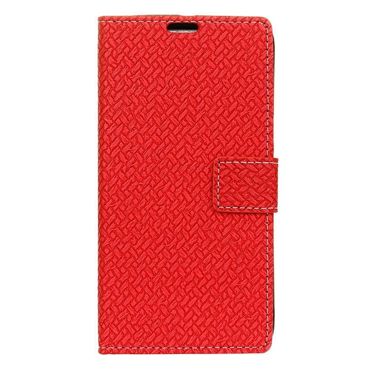 For Sony Xperia X Compact Weaving Texture Horizontal Flip PU Leather Case with Magnetic Buckle & Holder & Card Slots & Wallet & Photo Frame