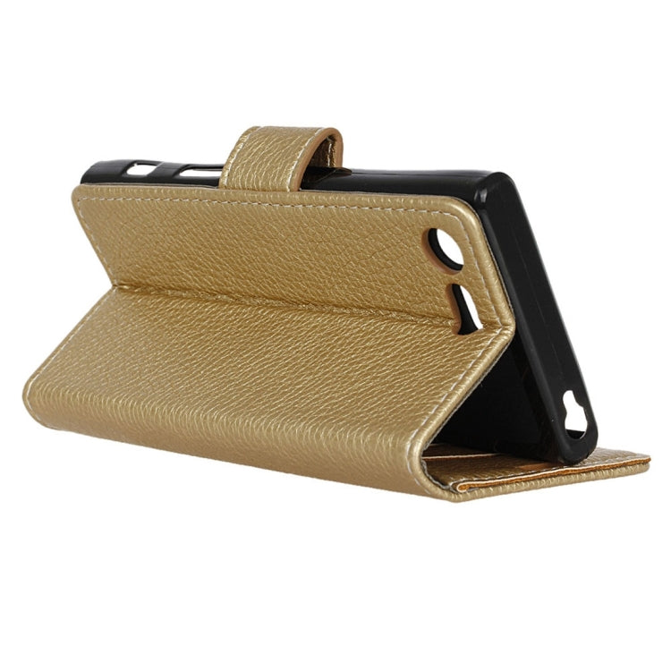 For Sony Xperia X Compact Litchi Texture Horizontal Flip PU Leather Case with Magnetic Buckle & Holder & Card Slots & Wallet & Photo Frame