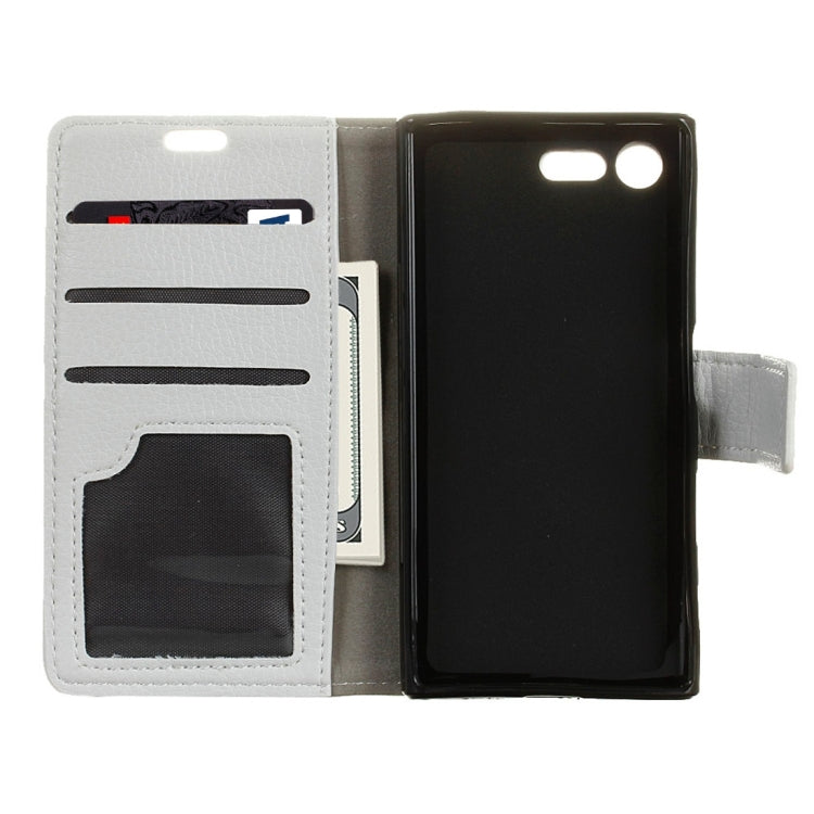 For Sony Xperia X Compact Litchi Texture Horizontal Flip PU Leather Case with Magnetic Buckle & Holder & Card Slots & Wallet & Photo Frame