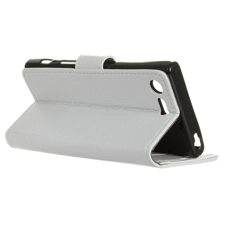 For Sony Xperia X Compact Litchi Texture Horizontal Flip PU Leather Case with Magnetic Buckle & Holder & Card Slots & Wallet & Photo Frame