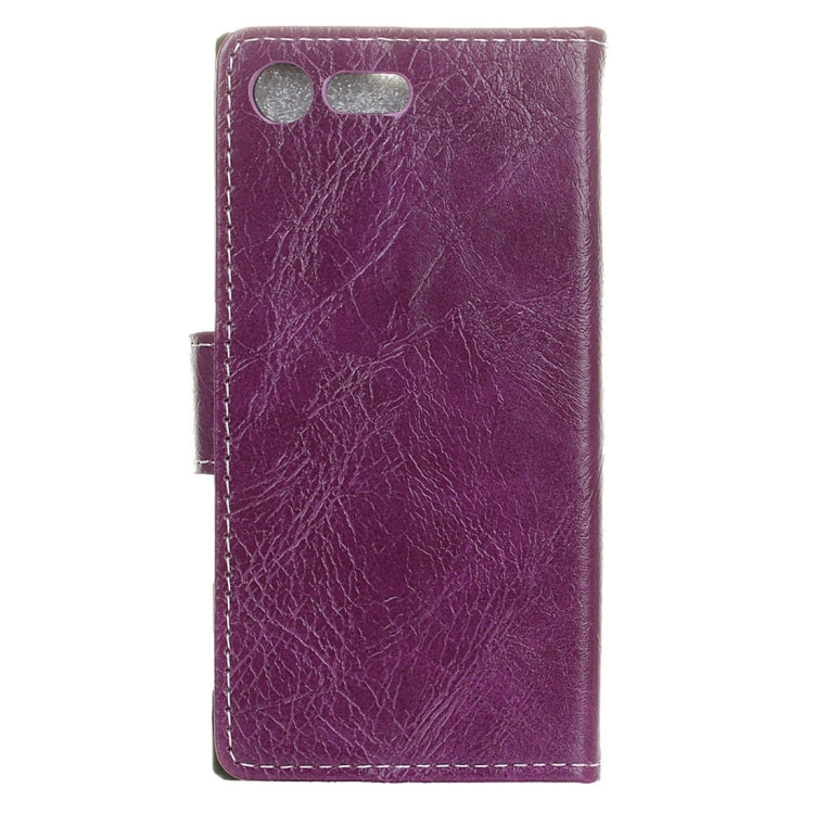 For Sony Xperia X Compact Crazy Horse Texture Horizontal Flip PU Leather Case with Magnetic Buckle & Holder & Card Slots & Wallet & Photo Frame