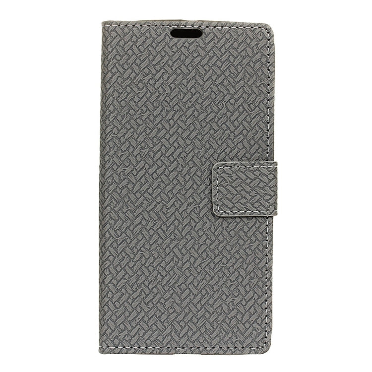 For Motorola Moto Z Weaving Texture Horizontal Flip PU Leather Case with Magnetic Buckle & Holder & Card Slots & Wallet & Photo Frame