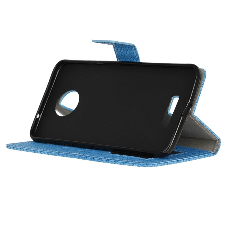 For Motorola Moto Z Weaving Texture Horizontal Flip PU Leather Case with Magnetic Buckle & Holder & Card Slots & Wallet & Photo Frame