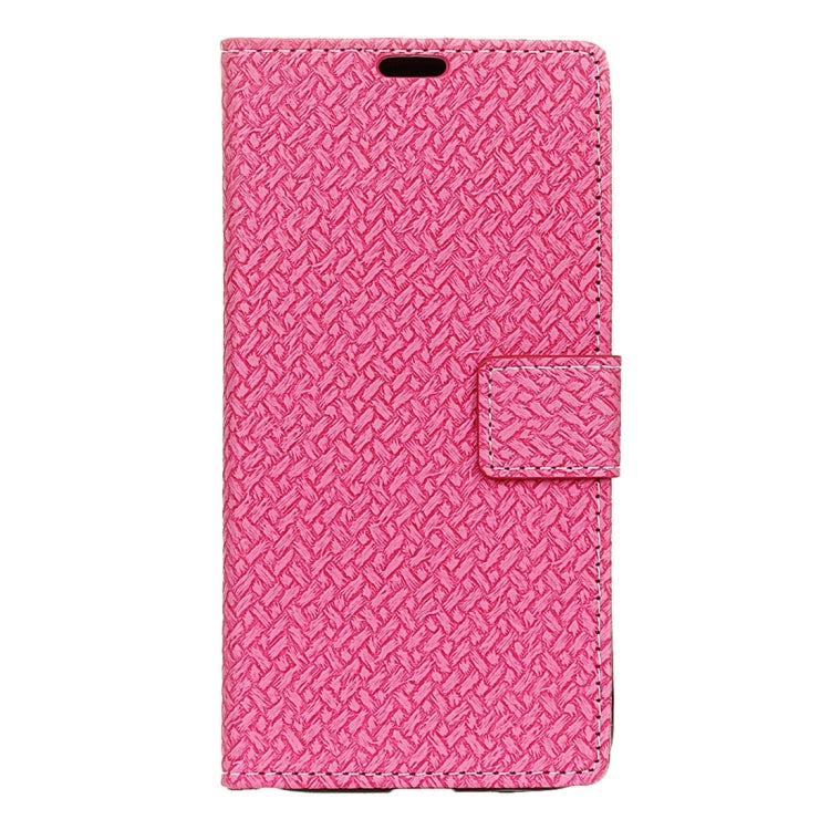 For Motorola Moto Z Weaving Texture Horizontal Flip PU Leather Case with Magnetic Buckle & Holder & Card Slots & Wallet & Photo Frame