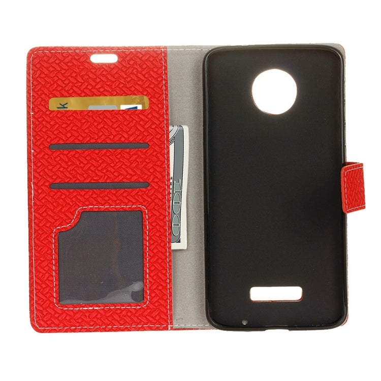 For Motorola Moto Z Weaving Texture Horizontal Flip PU Leather Case with Magnetic Buckle & Holder & Card Slots & Wallet & Photo Frame