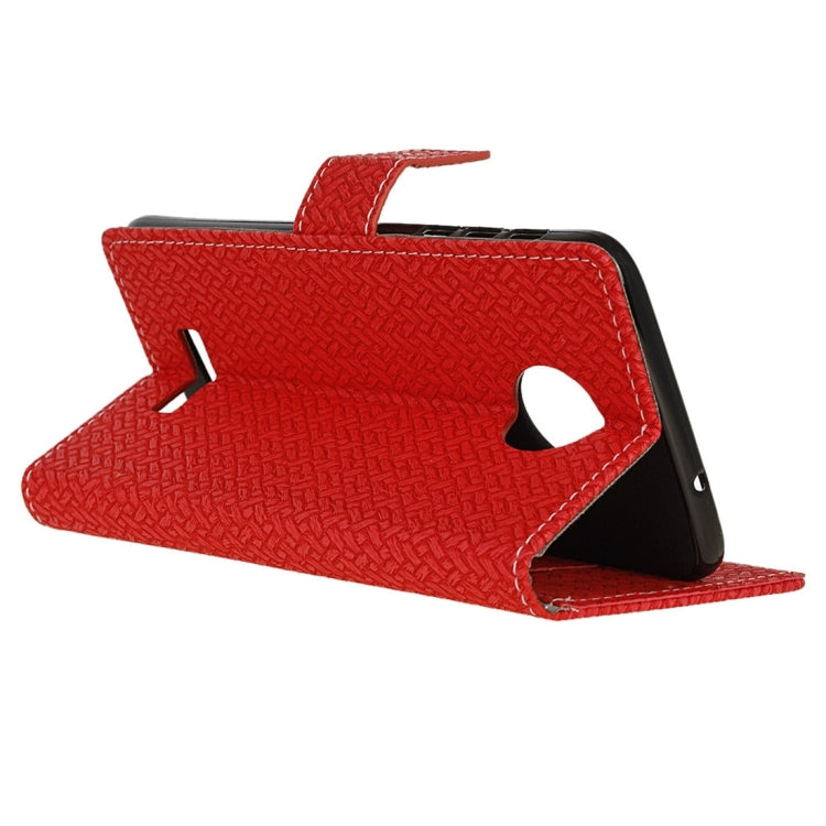 For Motorola Moto Z Weaving Texture Horizontal Flip PU Leather Case with Magnetic Buckle & Holder & Card Slots & Wallet & Photo Frame