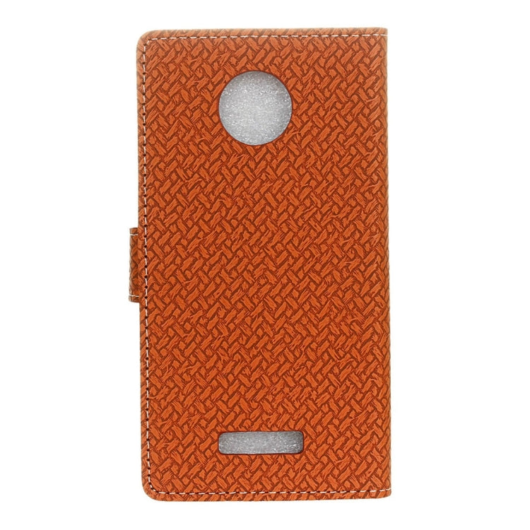 For Motorola Moto Z Weaving Texture Horizontal Flip PU Leather Case with Magnetic Buckle & Holder & Card Slots & Wallet & Photo Frame