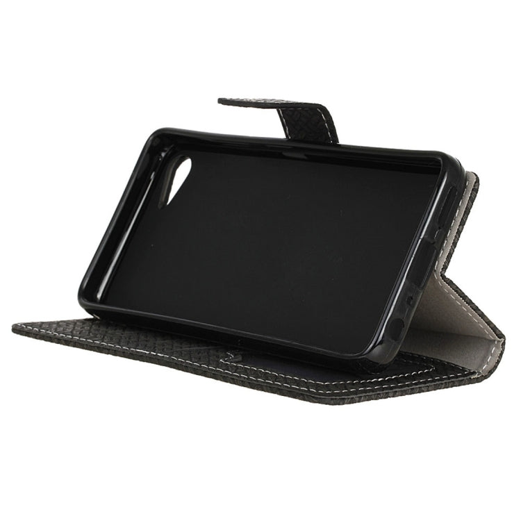 For Lenovo ZUK Z2 Weaving Texture Horizontal Flip PU Leather Case with Magnetic Buckle & Holder & Card Slots & Wallet & Photo Frame