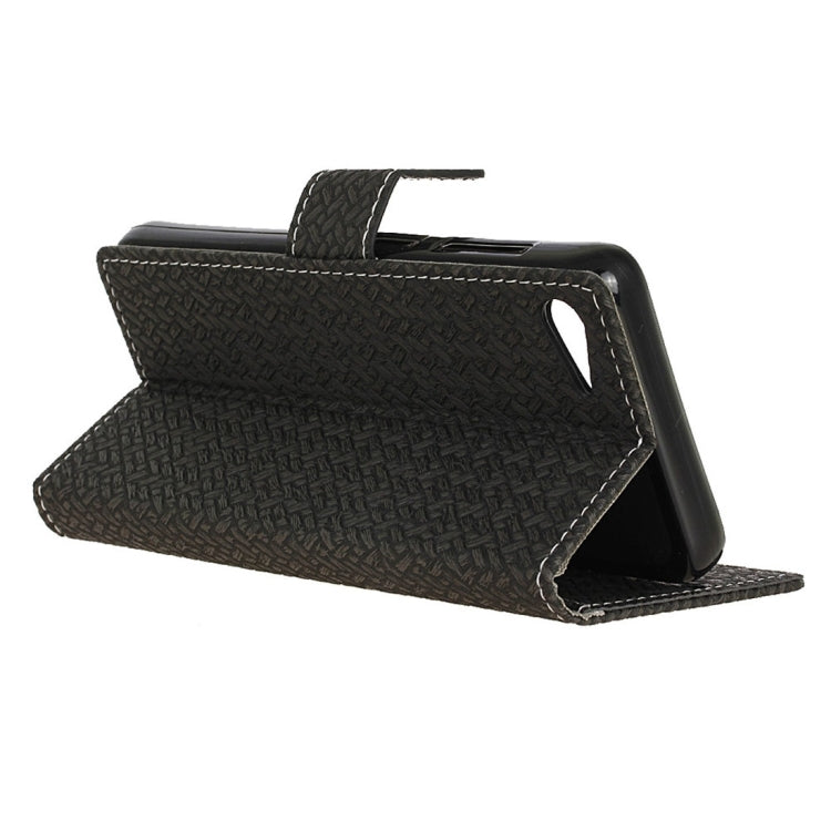 For Lenovo ZUK Z2 Weaving Texture Horizontal Flip PU Leather Case with Magnetic Buckle & Holder & Card Slots & Wallet & Photo Frame