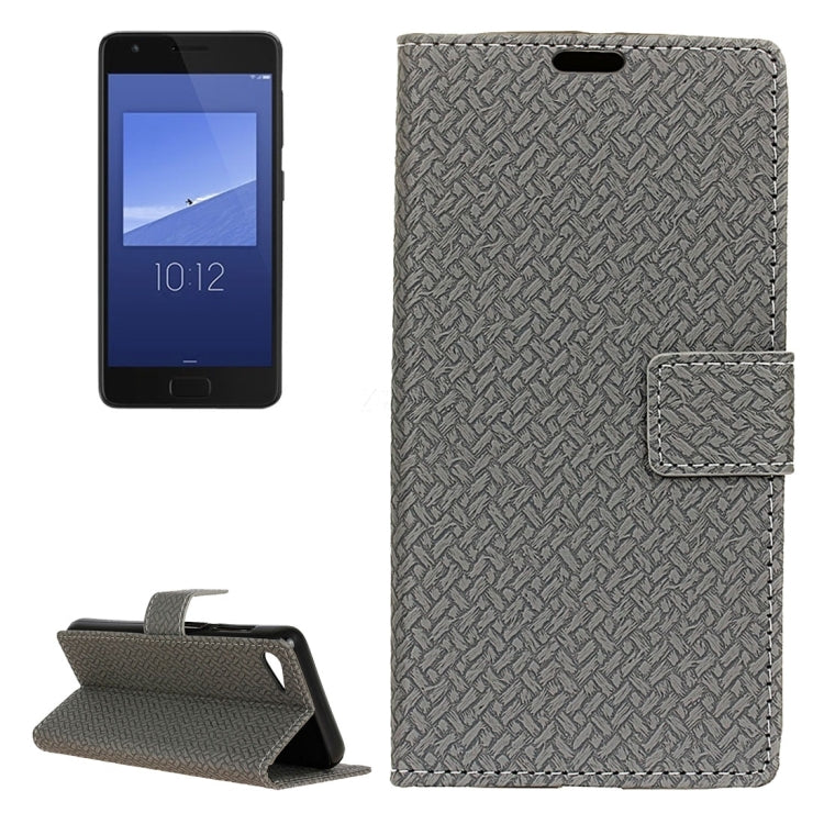 For Lenovo ZUK Z2 Weaving Texture Horizontal Flip PU Leather Case with Magnetic Buckle & Holder & Card Slots & Wallet & Photo Frame
