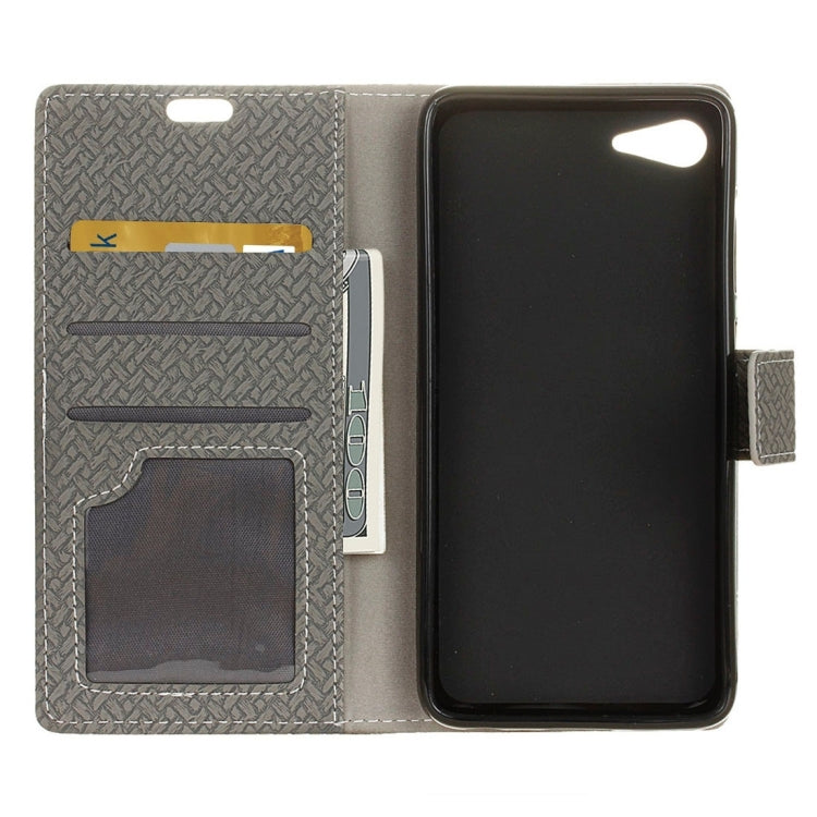 For Lenovo ZUK Z2 Weaving Texture Horizontal Flip PU Leather Case with Magnetic Buckle & Holder & Card Slots & Wallet & Photo Frame