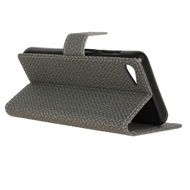 For Lenovo ZUK Z2 Weaving Texture Horizontal Flip PU Leather Case with Magnetic Buckle & Holder & Card Slots & Wallet & Photo Frame