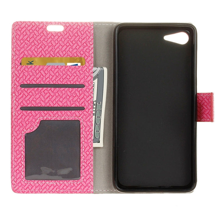 For Lenovo ZUK Z2 Weaving Texture Horizontal Flip PU Leather Case with Magnetic Buckle & Holder & Card Slots & Wallet & Photo Frame
