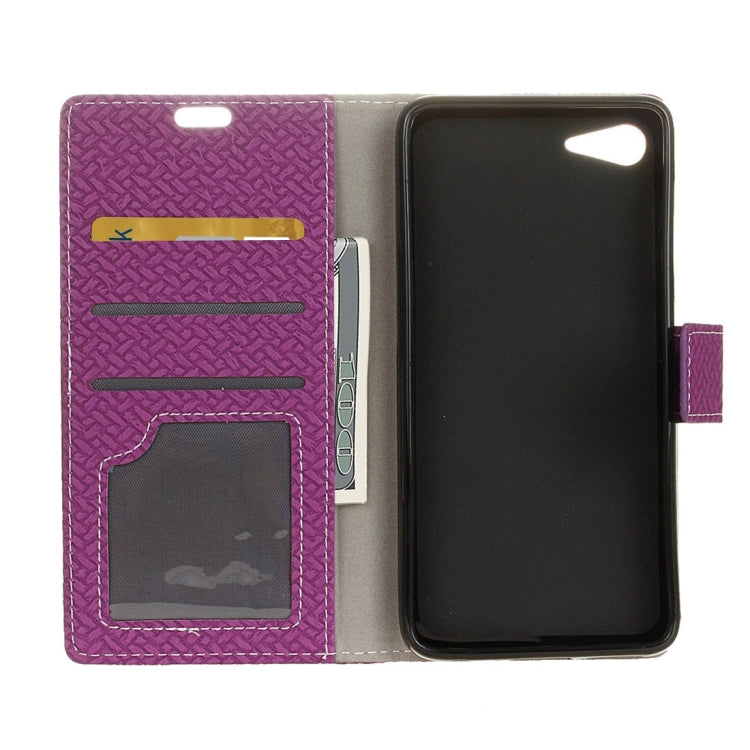 For Lenovo ZUK Z2 Weaving Texture Horizontal Flip PU Leather Case with Magnetic Buckle & Holder & Card Slots & Wallet & Photo Frame