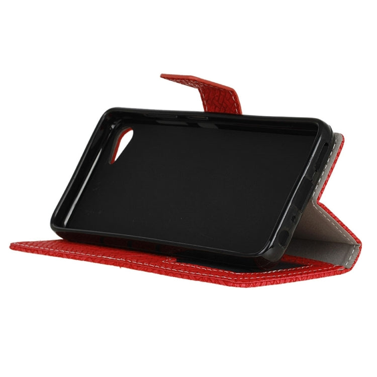 For Lenovo ZUK Z2 Weaving Texture Horizontal Flip PU Leather Case with Magnetic Buckle & Holder & Card Slots & Wallet & Photo Frame