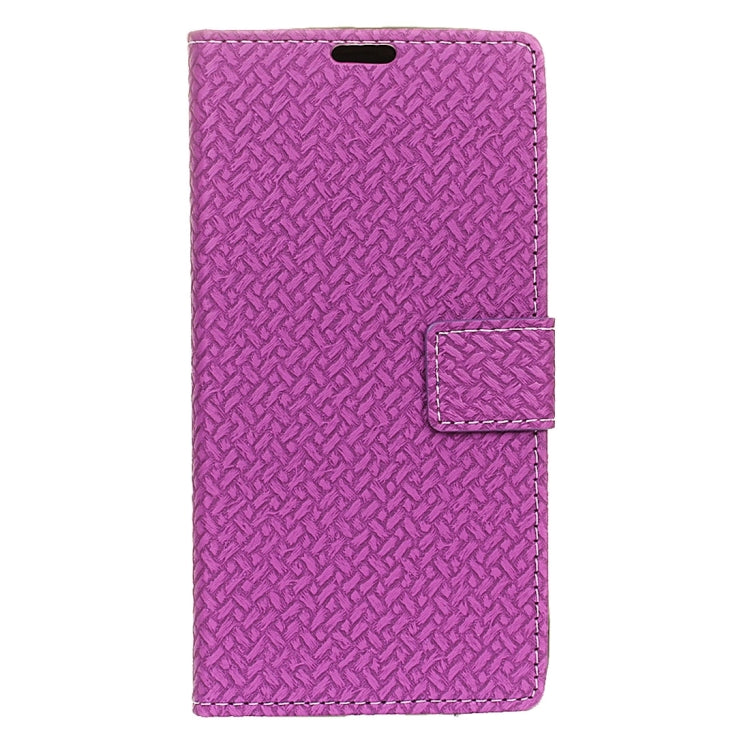 For Meizu Pro 6 Weaving Texture Horizontal Flip PU Leather Case with Magnetic Buckle & Holder & Card Slots & Wallet & Photo Frame