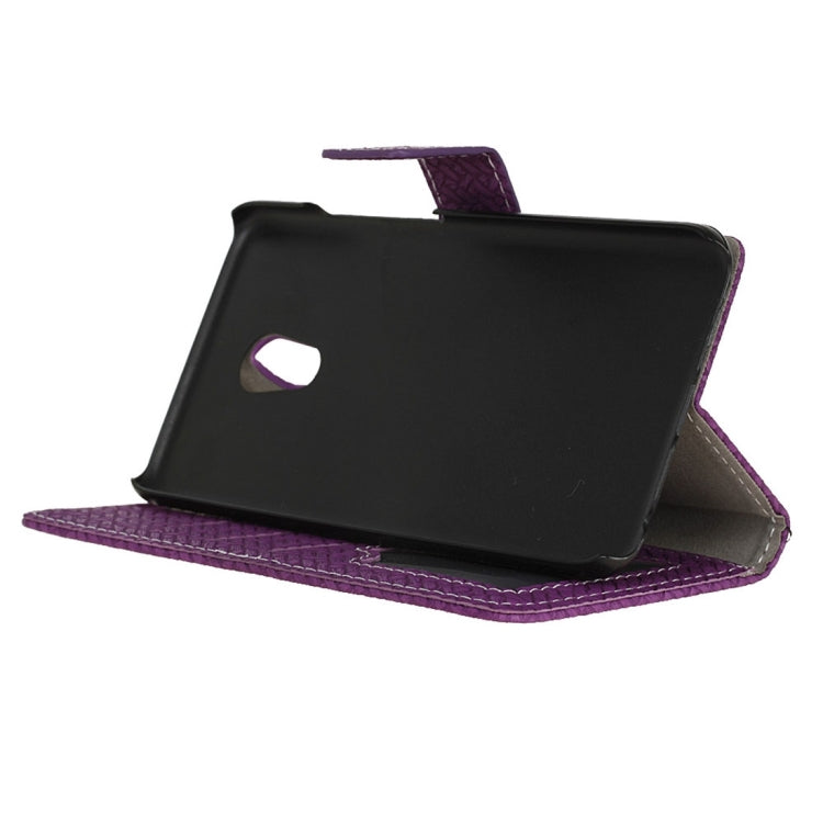 For Meizu Pro 6 Weaving Texture Horizontal Flip PU Leather Case with Magnetic Buckle & Holder & Card Slots & Wallet & Photo Frame