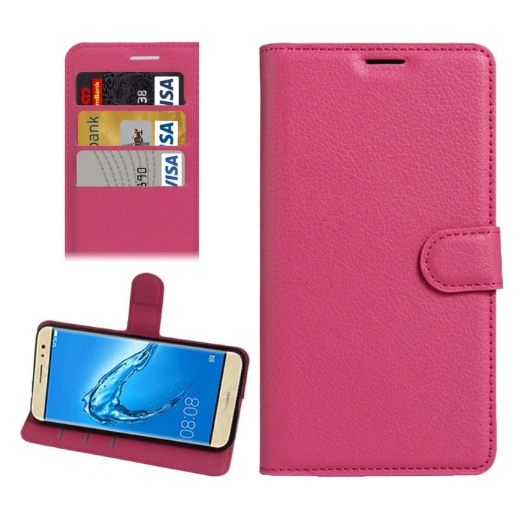 For Huawei nova Plus Litchi Texture Horizontal Flip Leather Case with Holder & Card Slots & Wallet