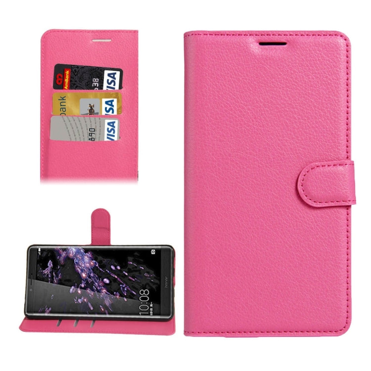 For Huawei Honor NOTE 8 Litchi Texture Horizontal Flip Leather Case with Holder & Card Slots & Wallet