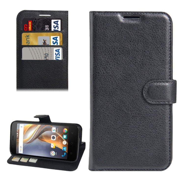 For Coolpad catalyst Litchi Texture Horizontal Flip Leather Case with Holder & Card Slots & Wallet