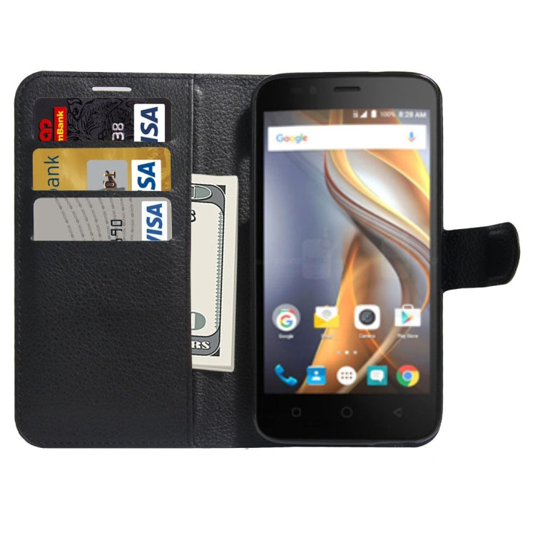For Coolpad catalyst Litchi Texture Horizontal Flip Leather Case with Holder & Card Slots & Wallet