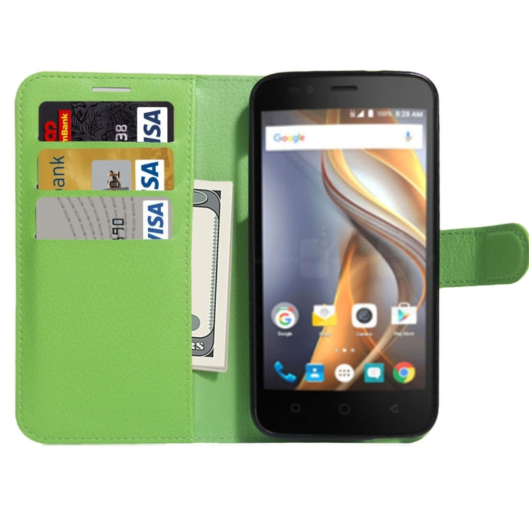 For Coolpad catalyst Litchi Texture Horizontal Flip Leather Case with Holder & Card Slots & Wallet
