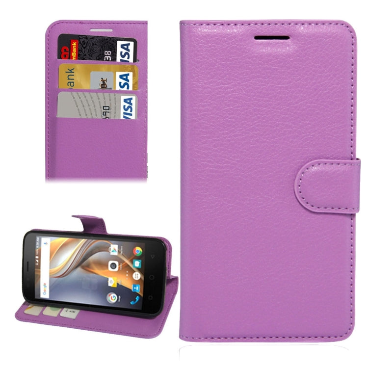 For Coolpad catalyst Litchi Texture Horizontal Flip Leather Case with Holder & Card Slots & Wallet
