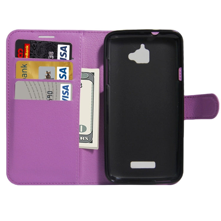 For Coolpad catalyst Litchi Texture Horizontal Flip Leather Case with Holder & Card Slots & Wallet