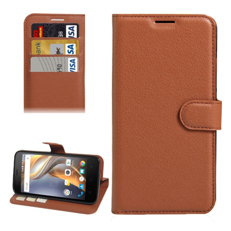 For Coolpad catalyst Litchi Texture Horizontal Flip Leather Case with Holder & Card Slots & Wallet