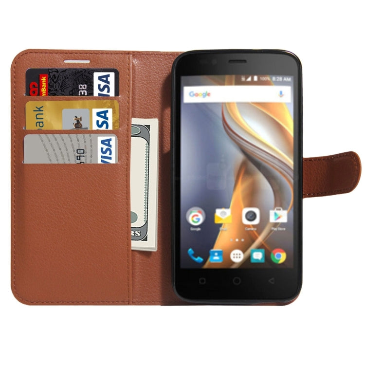 For Coolpad catalyst Litchi Texture Horizontal Flip Leather Case with Holder & Card Slots & Wallet