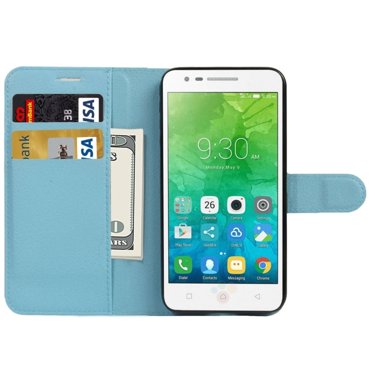For Lenovo VIBE C2 Texture Horizontal Flip Leather Case with Holder & Card Slots & Wallet