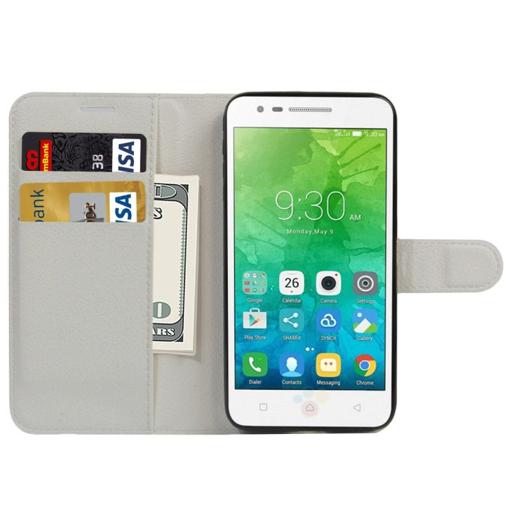For Lenovo VIBE C2 Texture Horizontal Flip Leather Case with Holder & Card Slots & Wallet