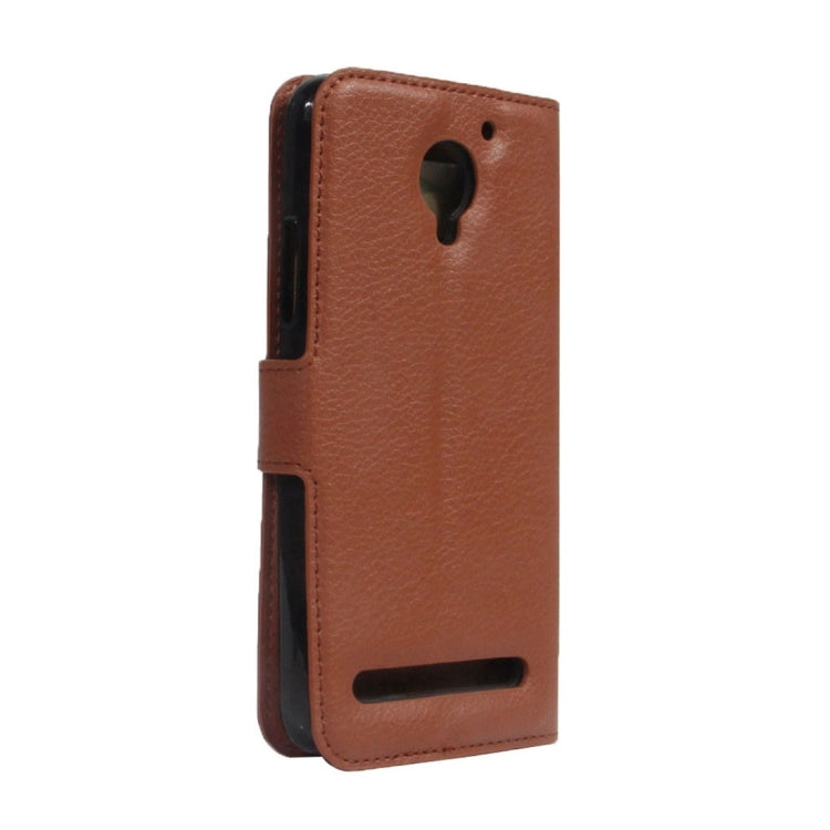 For Lenovo VIBE C2 Texture Horizontal Flip Leather Case with Holder & Card Slots & Wallet