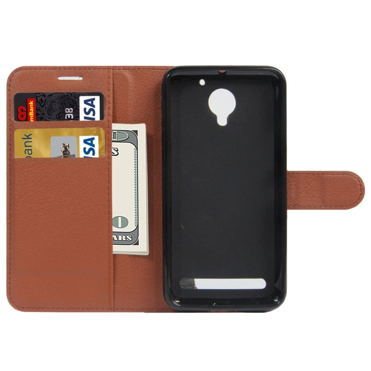 For Lenovo VIBE C2 Texture Horizontal Flip Leather Case with Holder & Card Slots & Wallet