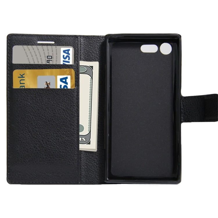 For Sony Xperia X Compact Texture Horizontal Flip Leather Case with Holder & Card Slots & Wallet