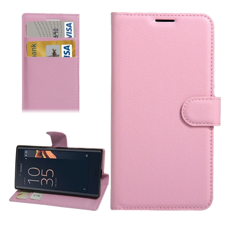 For Sony Xperia X Compact Texture Horizontal Flip Leather Case with Holder & Card Slots & Wallet