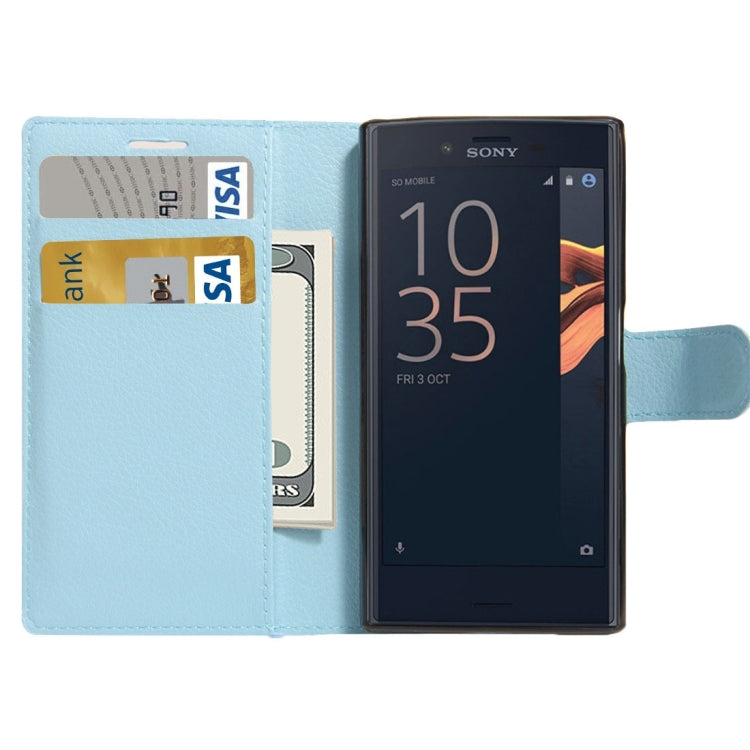 For Sony Xperia X Compact Texture Horizontal Flip Leather Case with Holder & Card Slots & Wallet