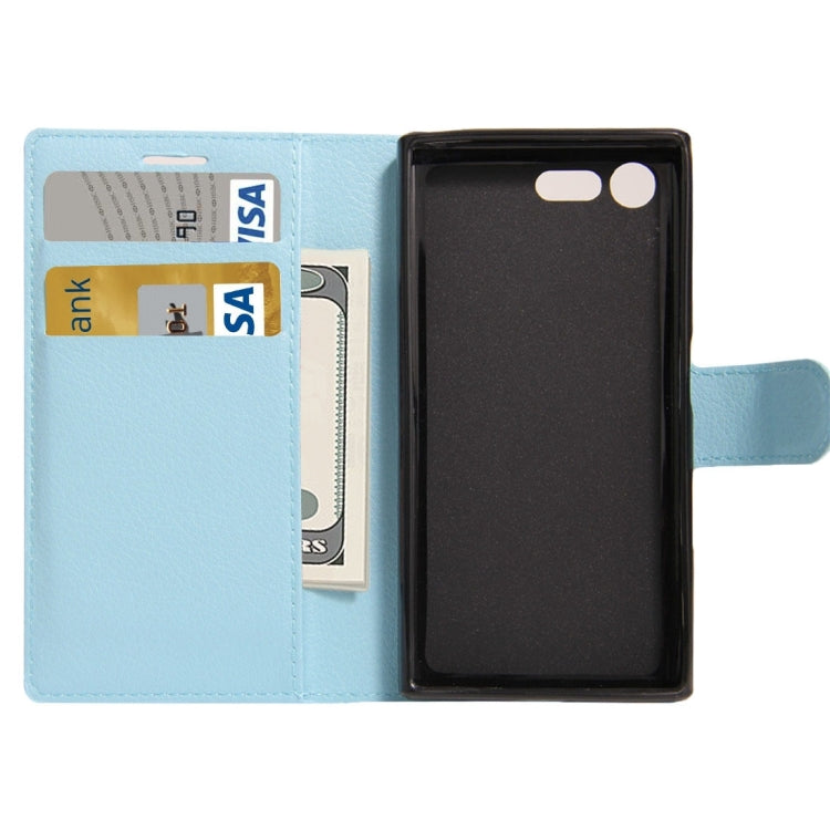 For Sony Xperia X Compact Texture Horizontal Flip Leather Case with Holder & Card Slots & Wallet