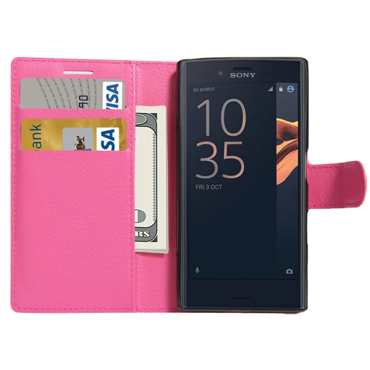 For Sony Xperia X Compact Texture Horizontal Flip Leather Case with Holder & Card Slots & Wallet