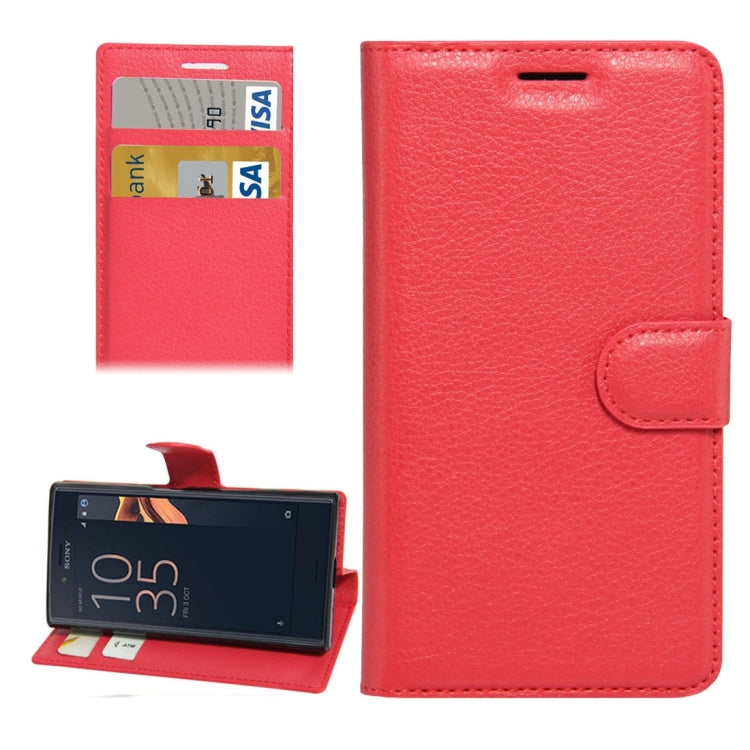 For Sony Xperia X Compact Texture Horizontal Flip Leather Case with Holder & Card Slots & Wallet
