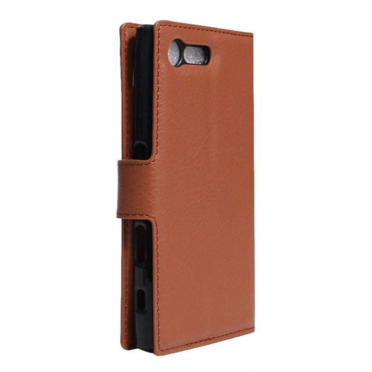 For Sony Xperia X Compact Texture Horizontal Flip Leather Case with Holder & Card Slots & Wallet