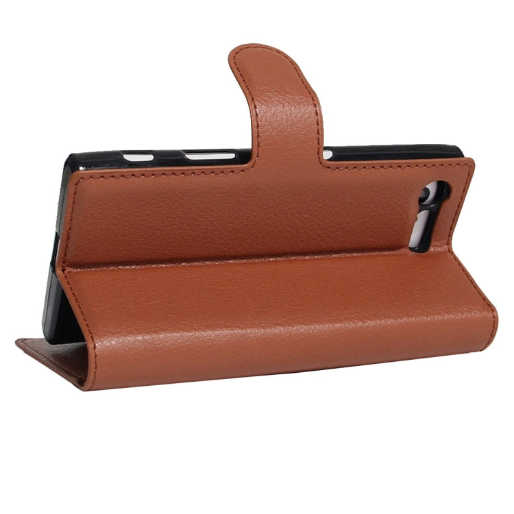 For Sony Xperia X Compact Texture Horizontal Flip Leather Case with Holder & Card Slots & Wallet