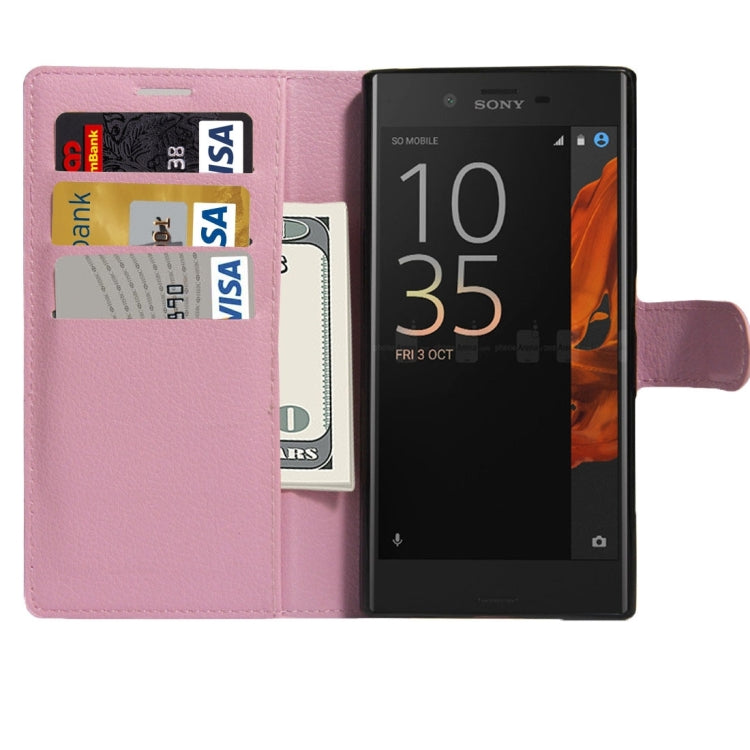 For Sony Xperia XZ Texture Horizontal Flip Leather Case with Holder & Card Slots & Wallet