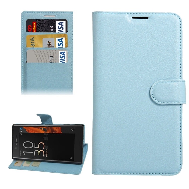For Sony Xperia XZ Texture Horizontal Flip Leather Case with Holder & Card Slots & Wallet