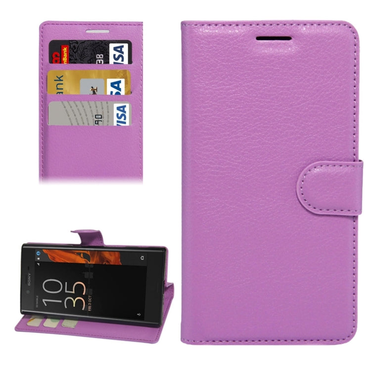 For Sony Xperia XZ Texture Horizontal Flip Leather Case with Holder & Card Slots & Wallet