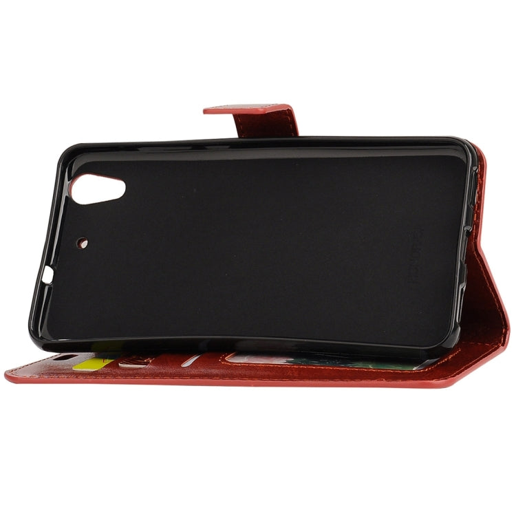 For Huawei Y6 II Crazy Horse Texture Horizontal Flip PU Leather Protective Case with Holder & Card Slots & Wallet