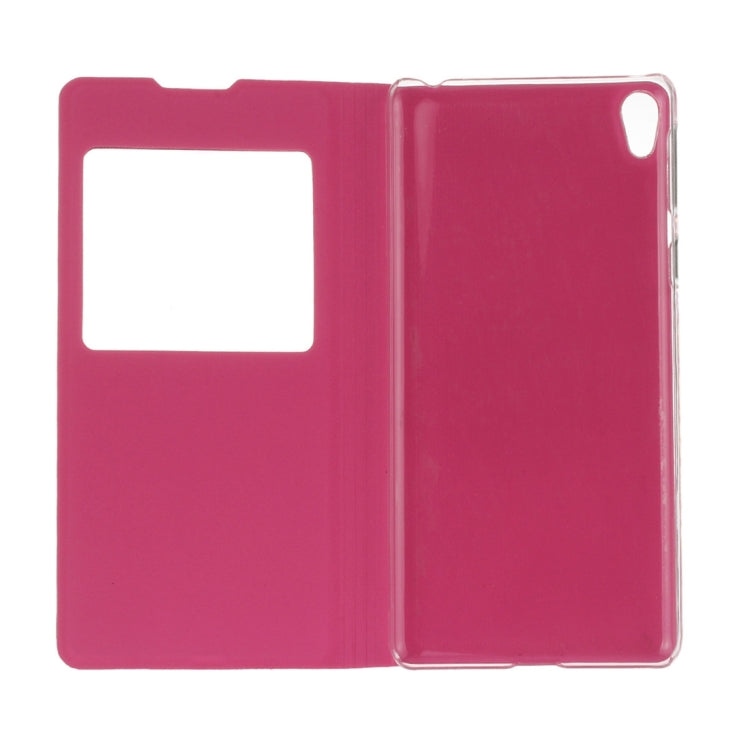 For Sony Xperia E5 Litchi Texture Horizontal Flip Leather Case with Call Display ID