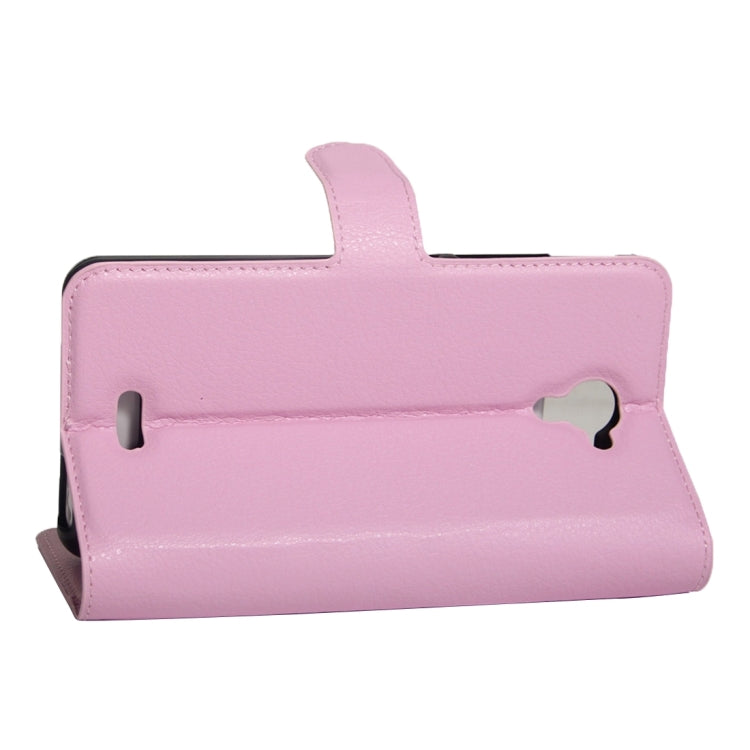 For Wiko UFeel Fab Litchi Texture Horizontal Flip PU Leather Case with Holder & Card Slots & Wallet