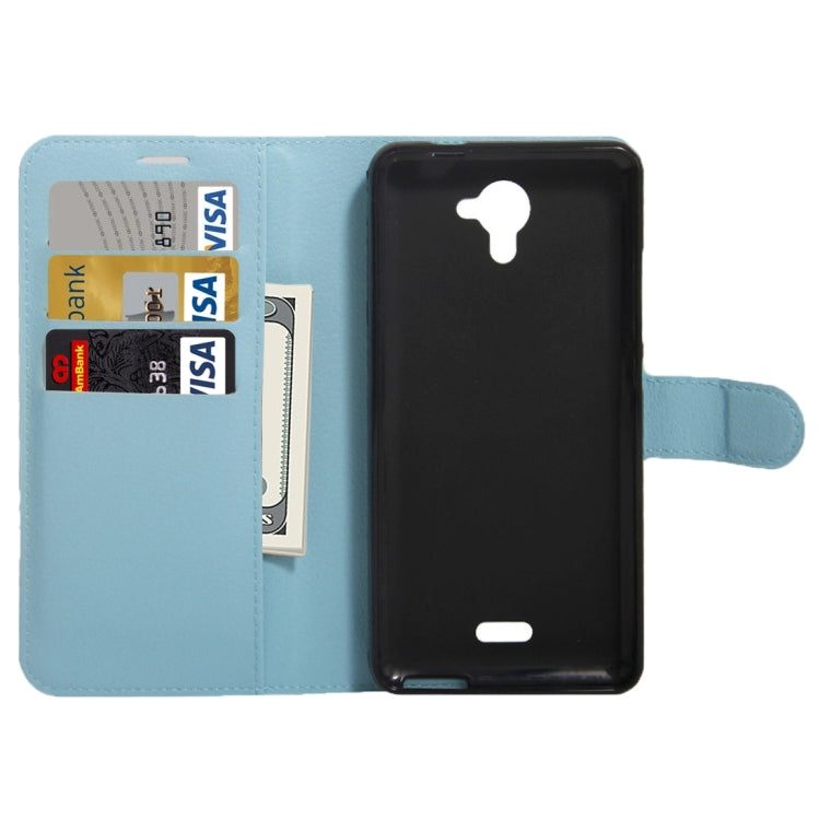 For Wiko UFeel Fab Litchi Texture Horizontal Flip PU Leather Case with Holder & Card Slots & Wallet