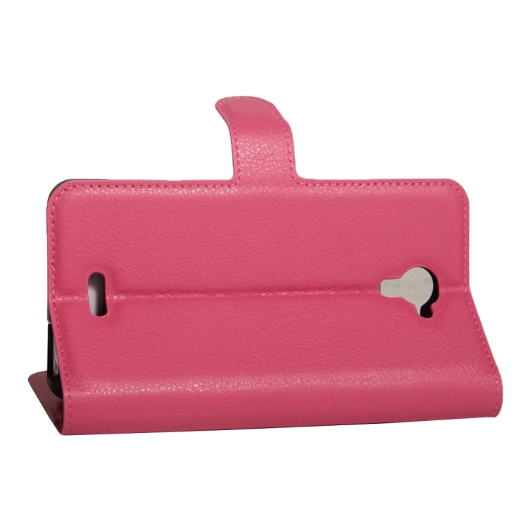 For Wiko UFeel Fab Litchi Texture Horizontal Flip PU Leather Case with Holder & Card Slots & Wallet